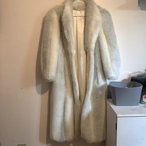Vintage sears faux fur coat